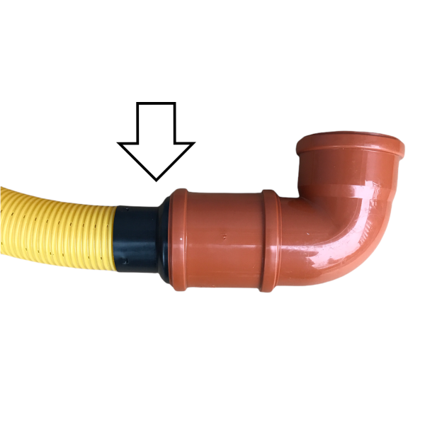 Drainage pipe reduction DN80 / KG pipe 110